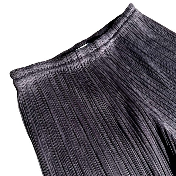 PLEATS PLEASE Issey Miyake Women's Gray Trousers Pants Pleated Size 1 M L - Picture 5 of 8